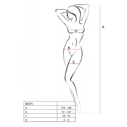 BS075W Bodystocking - Blanc