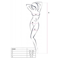 BS069W Bodystocking - Blanc