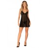 Latinesa babydoll et String - Noire