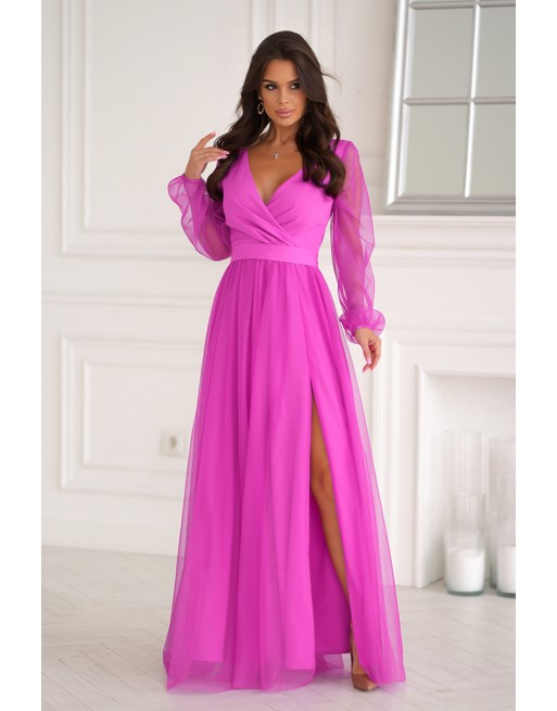 Robe longue model 202459 Bicotone