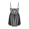 Chemeris babydoll et String - Noire