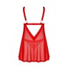 Elianes babydoll et string - Rouge