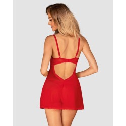 Chilisa babydoll et string - Rouge