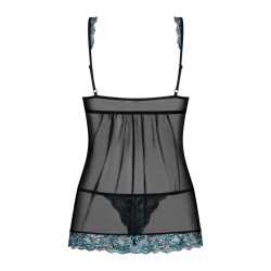 Amanta Babydoll - Noir et Turquoise