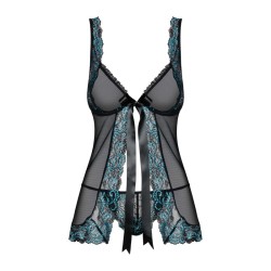 Amanta Babydoll - Noir et Turquoise