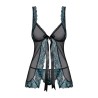 Amanta Babydoll - Noir et Turquoise