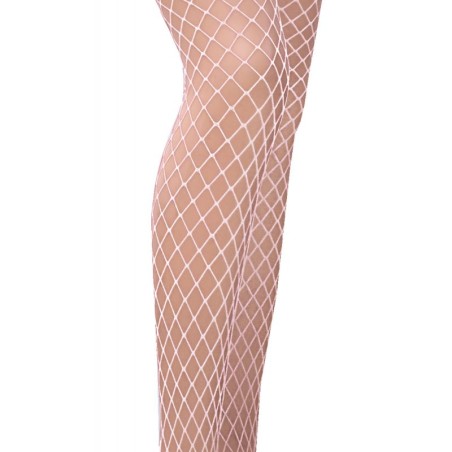 TI019 Collants Résille - Blanc