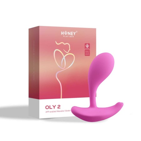 Oly 2 Vibromasseur à pression et application controlable avec le voix Rose