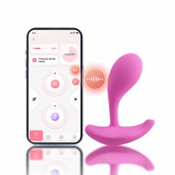 Oly 2 Vibromasseur à pression et application controlable avec le voix Rose