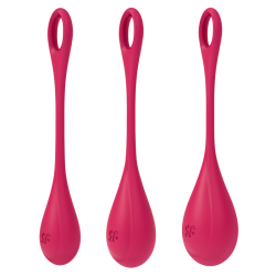 Boules de Geisha Satisfyer Yoni Power 1 - Set de 3 - Rouge