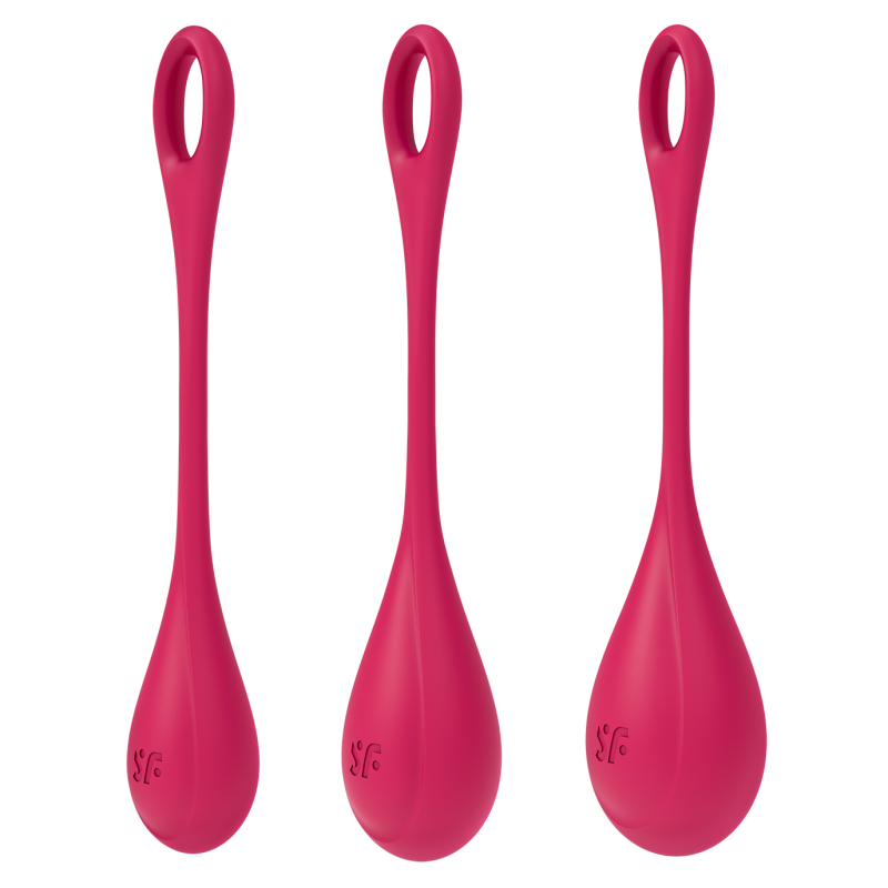 Boules de Geisha Satisfyer Yoni Power 1 - Set de 3 - Rouge