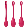 Boules de Geisha Satisfyer Yoni Power 1 - Set de 3 - Rouge