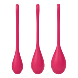 Boules de Geisha Satisfyer Yoni Power 1 - Set de 3 - Rouge