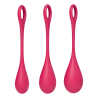 Boules de Geisha Satisfyer Yoni Power 1 - Set de 3 - Rouge