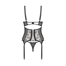 Vila blanes corset et string - Noirs