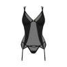 Nesari corset et string - Noir