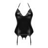 Viranes corset et string - Noir