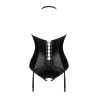 Viranes corset et string - Noir