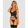 Yaskana Corset et string noir