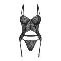 Yaskana Corset et string noir