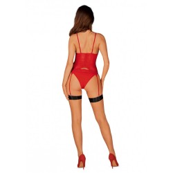 Diyosa Corset et culotte - Rouge