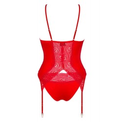 Diyosa Corset et culotte - Rouge