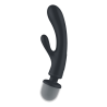 Triple lover Rabbit et Wand Satisfyer - Noir