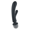 Triple lover Rabbit et Wand Satisfyer - Noir