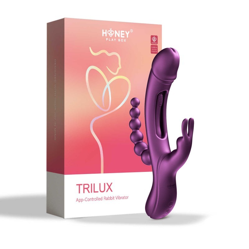 Trilux Rabbit 4 en 1 controlé par application - Violet