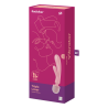 Triple lover Rabbit et Wand Satisfyer - Rose