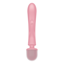 Triple lover Rabbit et Wand Satisfyer - Rose