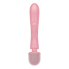 Triple lover Rabbit et Wand Satisfyer - Rose