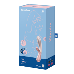 Vibromasseur rabbit chauffant Satisfyer Hot Lover pink