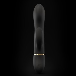 Vibromasseur Dorcel Glam Rabbit 21.8 cm - Noir et Or