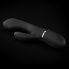 Vibromasseur Dorcel Glam Rabbit 21.8 cm - Noir et Or