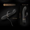 Vibromasseur Dorcel Glam Rabbit 21.8 cm - Noir et Or