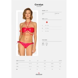 Maillot de bain 2 pcs Coralya - Rouge