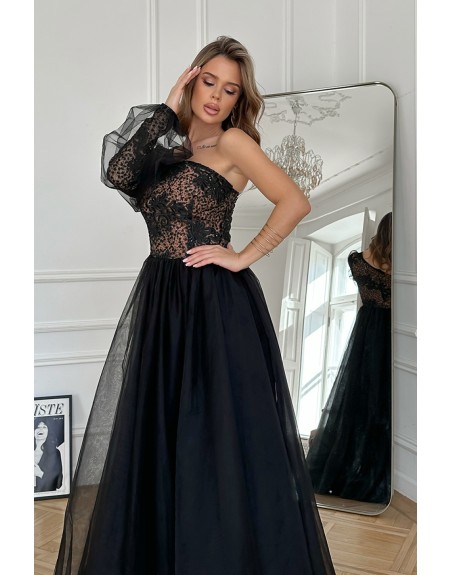  Robe longue model 190496 Bicotone 