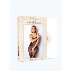 Le numéro 6 bodystocking Clara Morgane - Noir