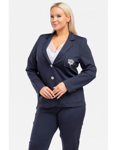  Blazer femme taille plus model 195029 Karko 