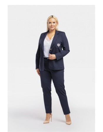  Blazer femme taille plus model 195029 Karko 